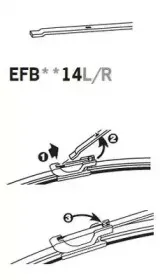 EFB4014L TRICO Щетка стеклоочистителя EFB4014L TRICO Щетка стеклоочистителя
