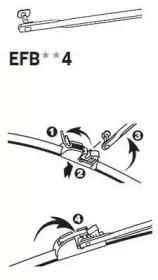 EFB654 TRICO Щетка стеклоочистителя EFB654 TRICO Щетка стеклоочистителя