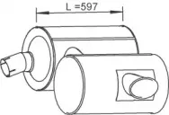 28462 DINEX Глушитель выхлопных газов конечный 28462 DINEX Глушитель выхлопных газов конечный