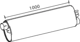 50488 DINEX Средний / конечный глушитель ОГ 50488 DINEX Средний / конечный глушитель ОГ