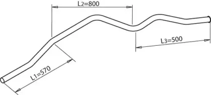 50699 DINEX Труба выхлопного газа 50699 DINEX Труба выхлопного газа