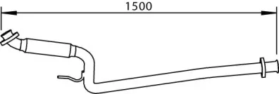 53246 DINEX Труба выхлопного газа 53246 DINEX Труба выхлопного газа