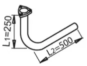 53284 DINEX Труба выхлопного газа 53284 DINEX Труба выхлопного газа