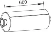 62309 DINEX Средний / конечный глушитель ОГ 62309 DINEX Средний / конечный глушитель ОГ