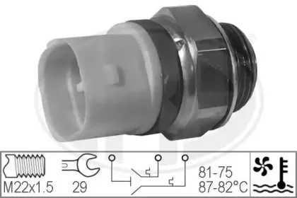 330222 ERA Термовыключатель, вентилятор радиатора 330222 ERA Термовыключатель, вентилятор радиатора