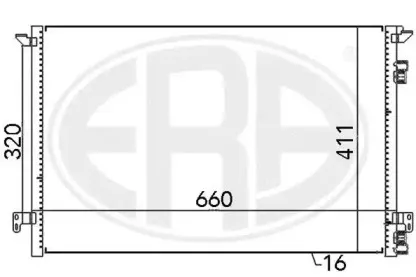 667012 ERA Конденсатор, кондиционер 667012 ERA Конденсатор, кондиционер