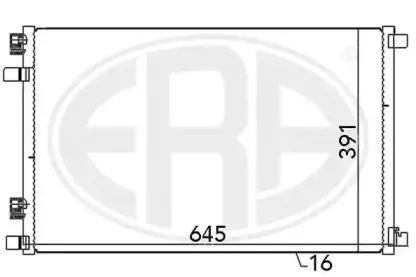667021 ERA Конденсатор, кондиционер 667021 ERA Конденсатор, кондиционер