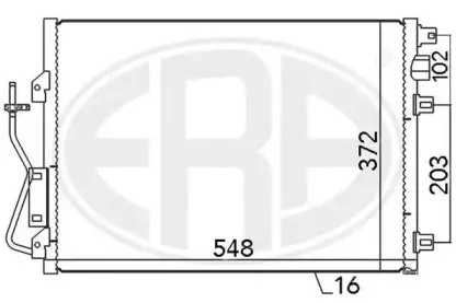 667038 ERA Конденсатор, кондиционер 667038 ERA Конденсатор, кондиционер