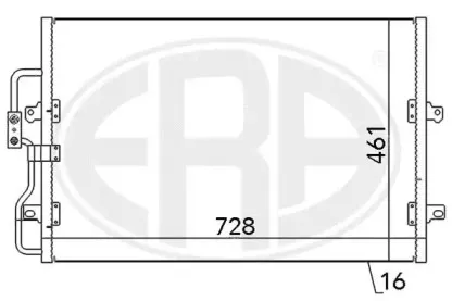 667061 ERA Конденсатор, кондиционер 667061 ERA Конденсатор, кондиционер