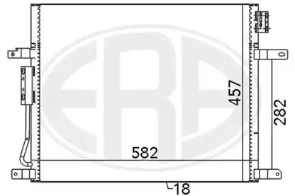 667067 ERA Конденсатор, кондиционер 667067 ERA Конденсатор, кондиционер