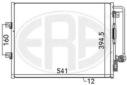 667072 ERA Конденсатор, кондиционер 667072 ERA Конденсатор, кондиционер
