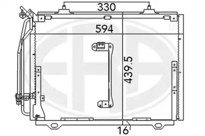 667081 ERA Конденсатор, кондиционер 667081 ERA Конденсатор, кондиционер