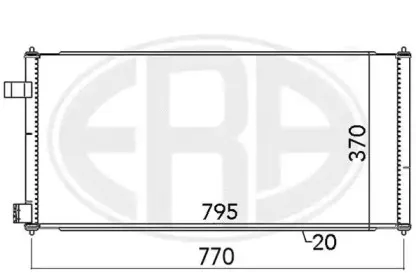 667091 ERA Конденсатор, кондиционер 667091 ERA Конденсатор, кондиционер