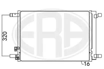 667094 ERA Конденсатор, кондиционер 667094 ERA Конденсатор, кондиционер