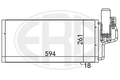 667100 ERA Конденсатор, кондиционер 667100 ERA Конденсатор, кондиционер