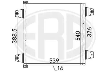 667123 ERA Конденсатор, кондиционер 667123 ERA Конденсатор, кондиционер