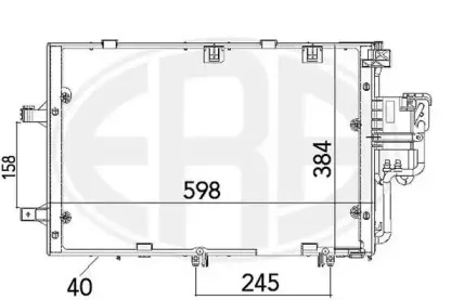 667129 ERA Конденсатор, кондиционер 667129 ERA Конденсатор, кондиционер