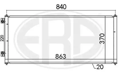 667144 ERA Конденсатор, кондиционер 667144 ERA Конденсатор, кондиционер