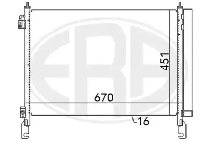 667147 ERA Конденсатор, кондиционер 667147 ERA Конденсатор, кондиционер