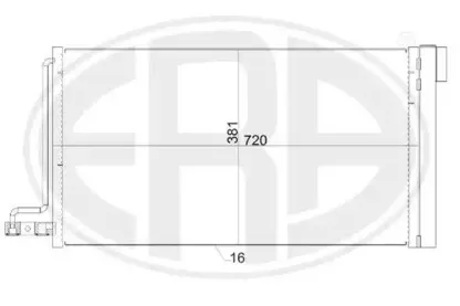 667152 ERA Конденсатор, кондиционер 667152 ERA Конденсатор, кондиционер