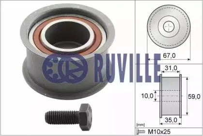 55453 RUVILLE Паразитный / Ведущий ролик, зубчатый ремень 55453 RUVILLE Паразитный / Ведущий ролик, зубчатый ремень