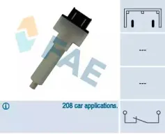 24280 FAE Выключатель фонаря сигнала торможения 24280 FAE Выключатель фонаря сигнала торможения