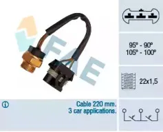 38050 FAE Термовыключатель, вентилятор радиатора 38050 FAE Термовыключатель, вентилятор радиатора