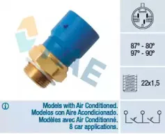 38245 FAE Термовыключатель, вентилятор радиатора 38245 FAE Термовыключатель, вентилятор радиатора