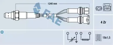77125 FAE Лямбда-зонд 77125 FAE Лямбда-зонд