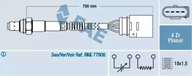 77141 FAE Лямбда-зонд 77141 FAE Лямбда-зонд