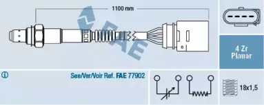 77143 FAE Лямбда-зонд 77143 FAE Лямбда-зонд