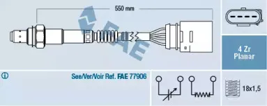 77148 FAE Лямбда-зонд 77148 FAE Лямбда-зонд