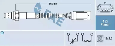 77153 FAE Лямбда-зонд 77153 FAE Лямбда-зонд