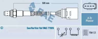 77202 FAE Лямбда-зонд 77202 FAE Лямбда-зонд