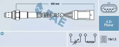 77206 FAE Лямбда-зонд 77206 FAE Лямбда-зонд