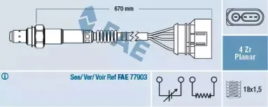 77302 FAE Лямбда-зонд 77302 FAE Лямбда-зонд