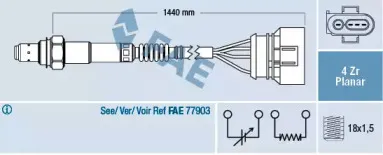 77401 FAE Лямбда-зонд 77401 FAE Лямбда-зонд