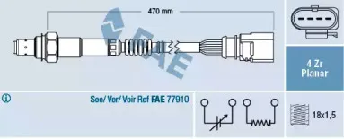 77402 FAE Лямбда-зонд 77402 FAE Лямбда-зонд