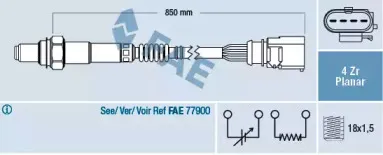 77403 FAE Лямбда-зонд 77403 FAE Лямбда-зонд