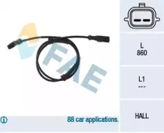 78120 FAE Датчик, частота вращения колеса 78120 FAE Датчик, частота вращения колеса