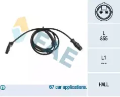 78144 FAE Датчик, частота вращения колеса 78144 FAE Датчик, частота вращения колеса