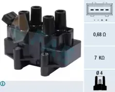 80223 FAE Катушка зажигания 80223 FAE Катушка зажигания