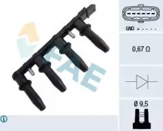 80291 FAE Катушка зажигания 80291 FAE Катушка зажигания