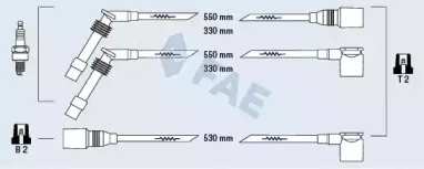 85087 FAE Комплект проводов зажигания 85087 FAE Комплект проводов зажигания