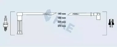 85115 FAE Комплект проводов зажигания 85115 FAE Комплект проводов зажигания