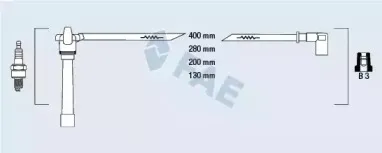 85647 FAE Комплект проводов зажигания 85647 FAE Комплект проводов зажигания