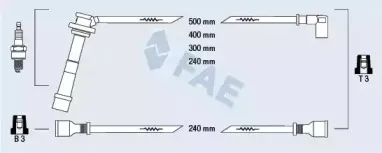 85805 FAE Комплект проводов зажигания 85805 FAE Комплект проводов зажигания