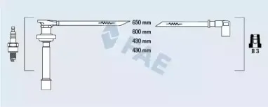 85861 FAE Комплект проводов зажигания 85861 FAE Комплект проводов зажигания