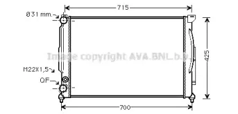 AI2108 AVA QUALITY COOLING Радиатор, охлаждение двигателя AI2108 AVA QUALITY COOLING Радиатор, охлаждение двигателя
