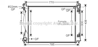 AI2236 AVA QUALITY COOLING Радиатор, охлаждение двигателя AI2236 AVA QUALITY COOLING Радиатор, охлаждение двигателя